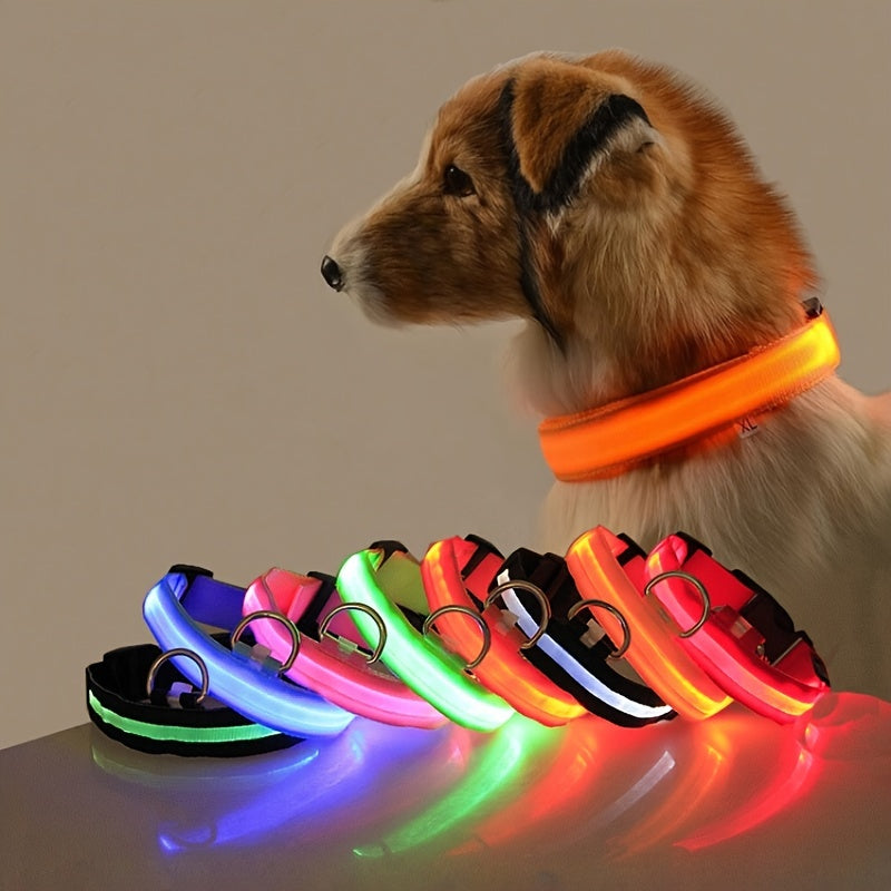 GlowGuard LED Safety Leash & Collar