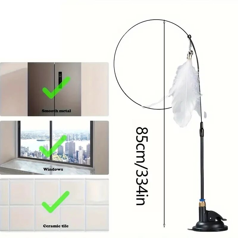 FeatherBell Interactive Cat Wand