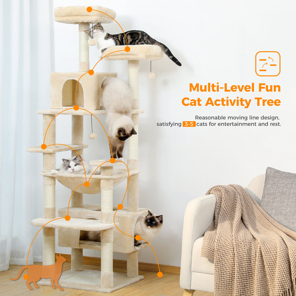 CozyClimb Deluxe Cat Tree Tower