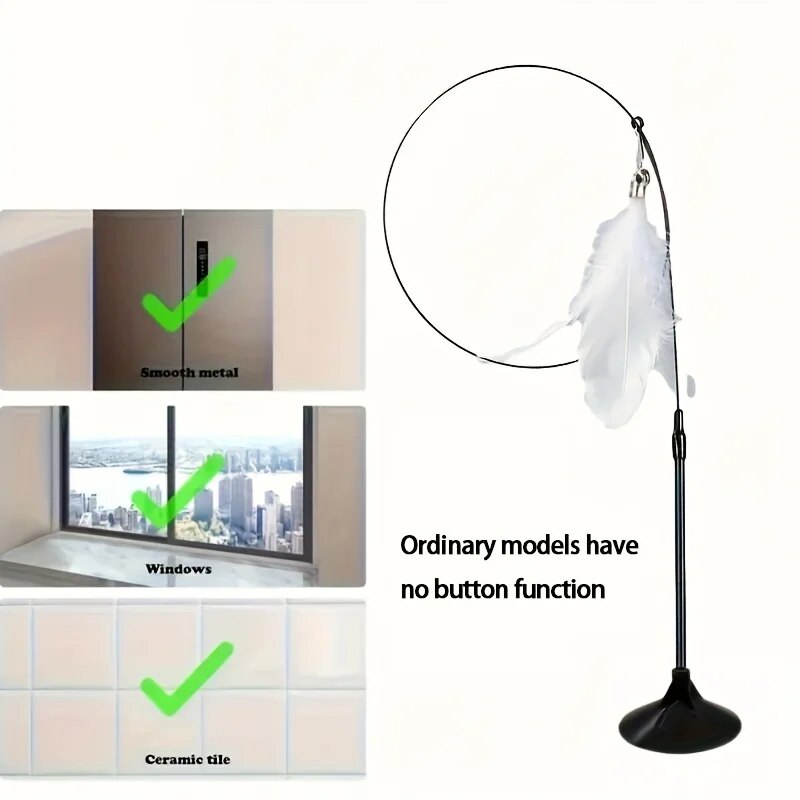 FeatherBell Interactive Cat Wand