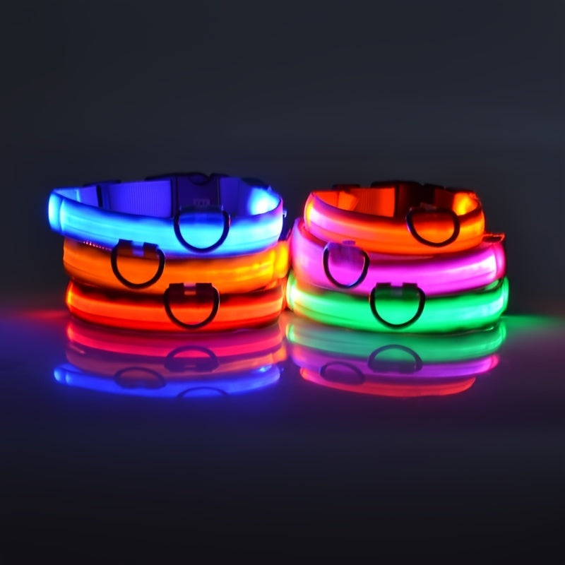 GlowGuard LED Safety Leash & Collar