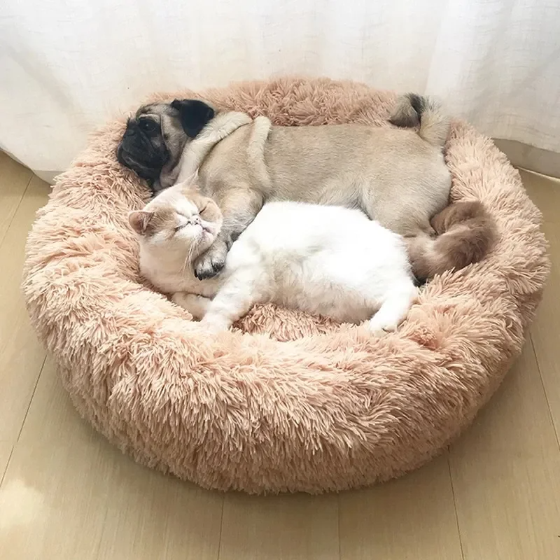 LuxeCloud Premium Calming Donut Bed