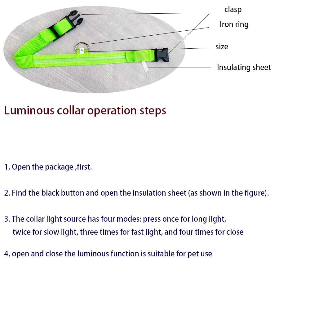 GlowGuard LED Safety Leash & Collar