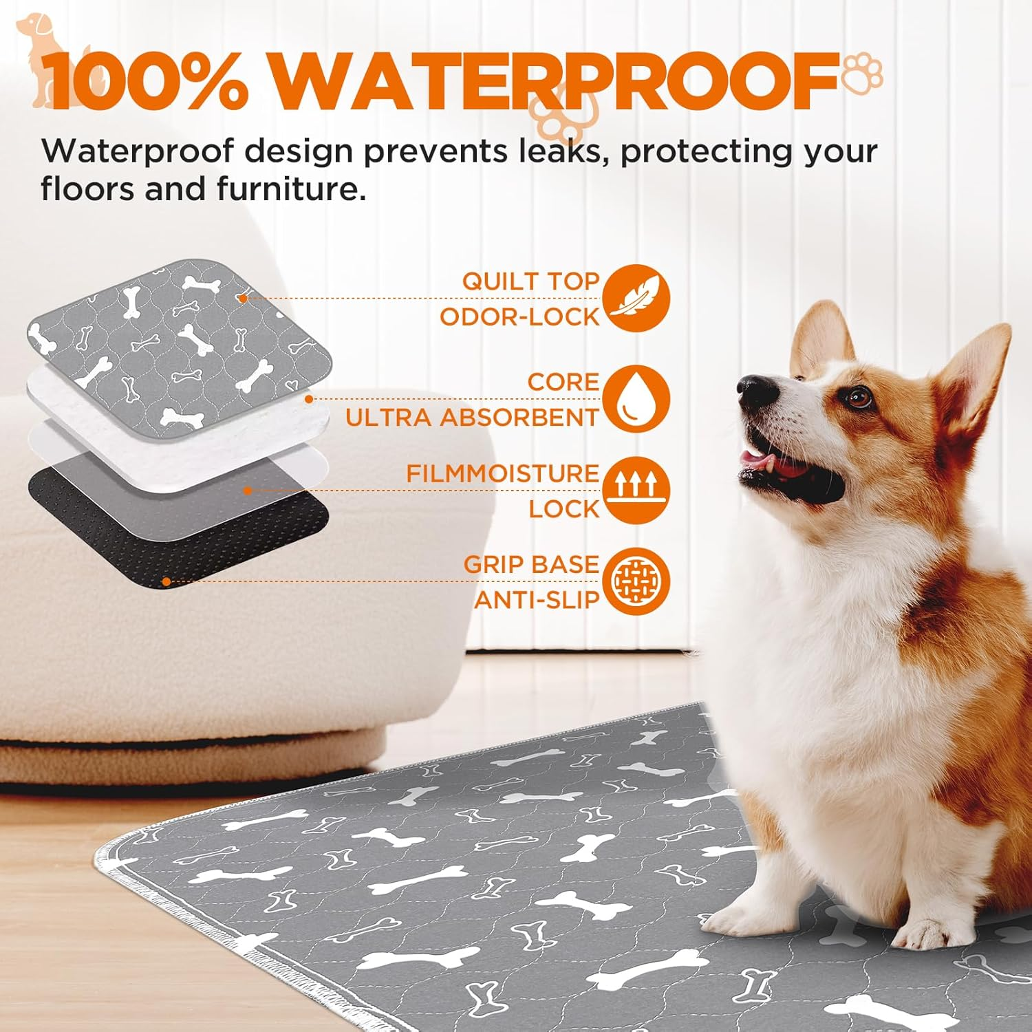 DryGuard Reusable Washable Pee Pads