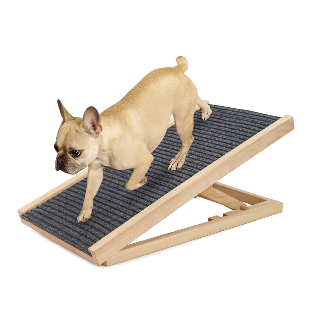 ElevateFold Adjustable Wooden Pet Ramp