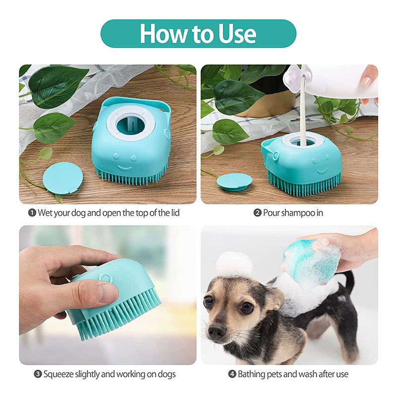 GentleSplash Silicone Pet Bath Gloves