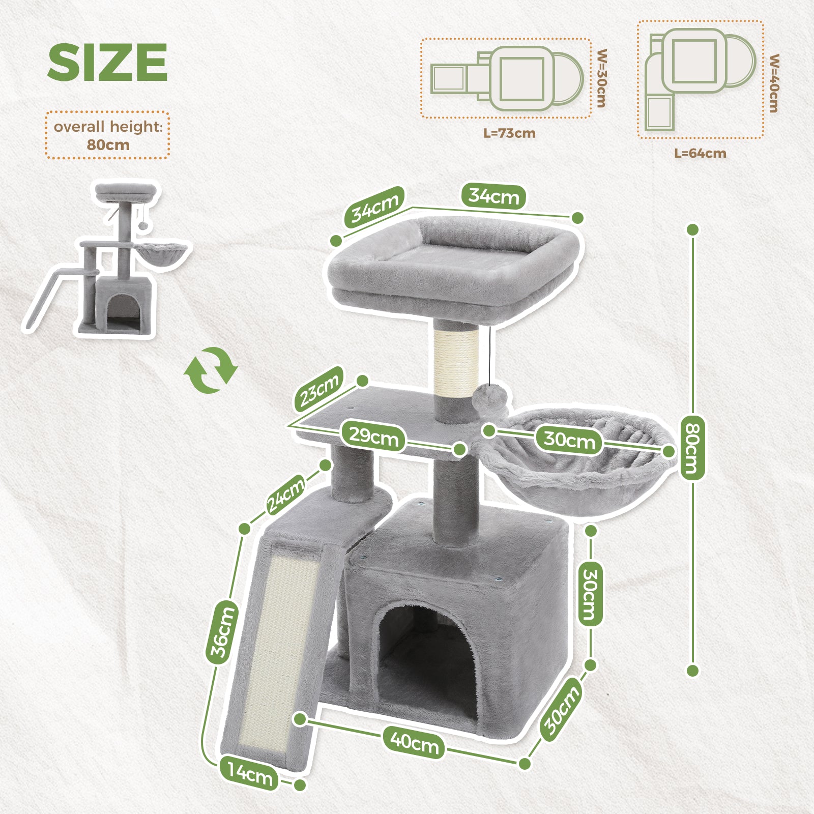CozyHaven Cat Tree Tower